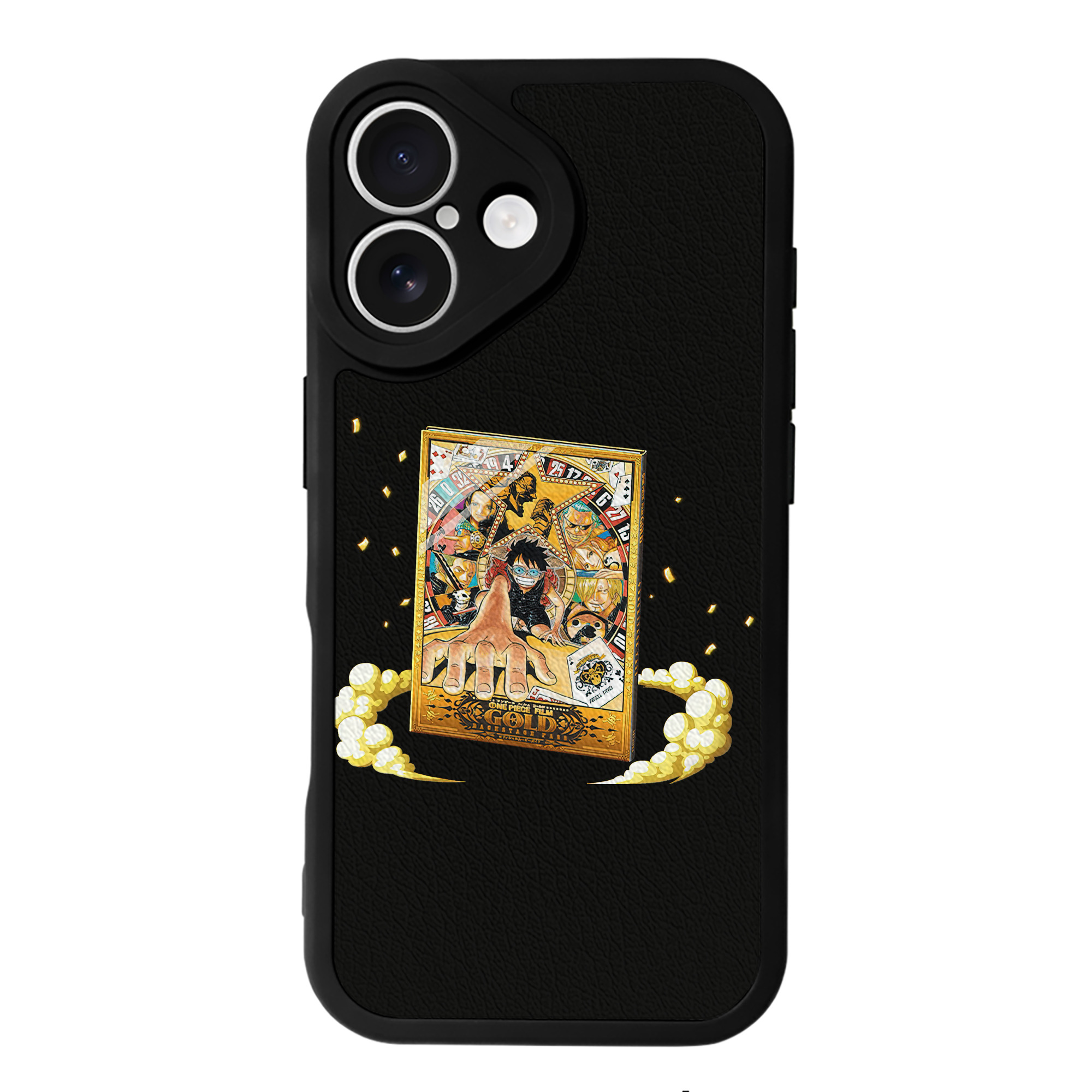（画像用） ワンピース モンキー・D・ルフィ ONE PIECE Monkey D. Luffy 【iPhone 16シリーズ対応】シリコンスマホケース（レザー調） 材質：シリコン